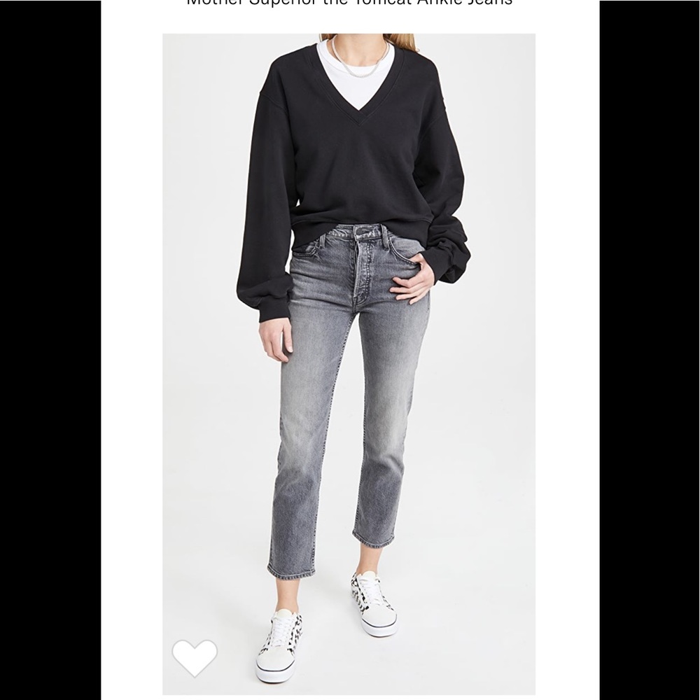 Mother HITTING PAVEMENT TOMCAT ANKLE JEAN Size 25
